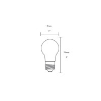 Marino Cristal Lampadina Sfera FILOLED ECO G45 E27 2.5W 2700K