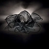 Slamp LA BELLE ÉTOILE LED Wall or Ceiling Black Lamp By Adriano
