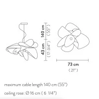 Slamp LA BELLE ÉTOILE Black LED Suspension Lamp By Adriano