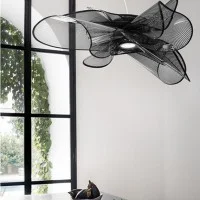 Slamp LA BELLE ÉTOILE Black LED Suspension Lamp By Adriano