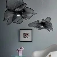 Slamp LA BELLE ÉTOILE Black LED Suspension Lamp By Adriano