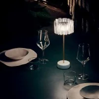 Slamp Accordéon Battery LED Table Lamp with Rechargeable