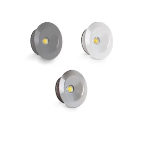 Lampo Spot Mini Faretto 1W LED da incasso 120° 350mA In Lega