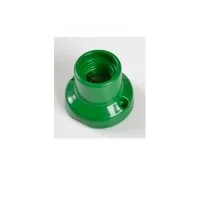 E27 Vintage Lampholder Porcelain Straight Base Green 0071 Wall