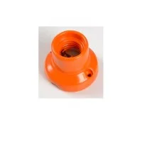E27 Vintage Lampholder Porcelain Straight Base Orange 0071 Wall E27 Vintage Lampholder Porcelain Straight Base Orange 0071 Wall