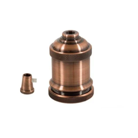 Vintage E27 Lampholder Metal Copper with ring