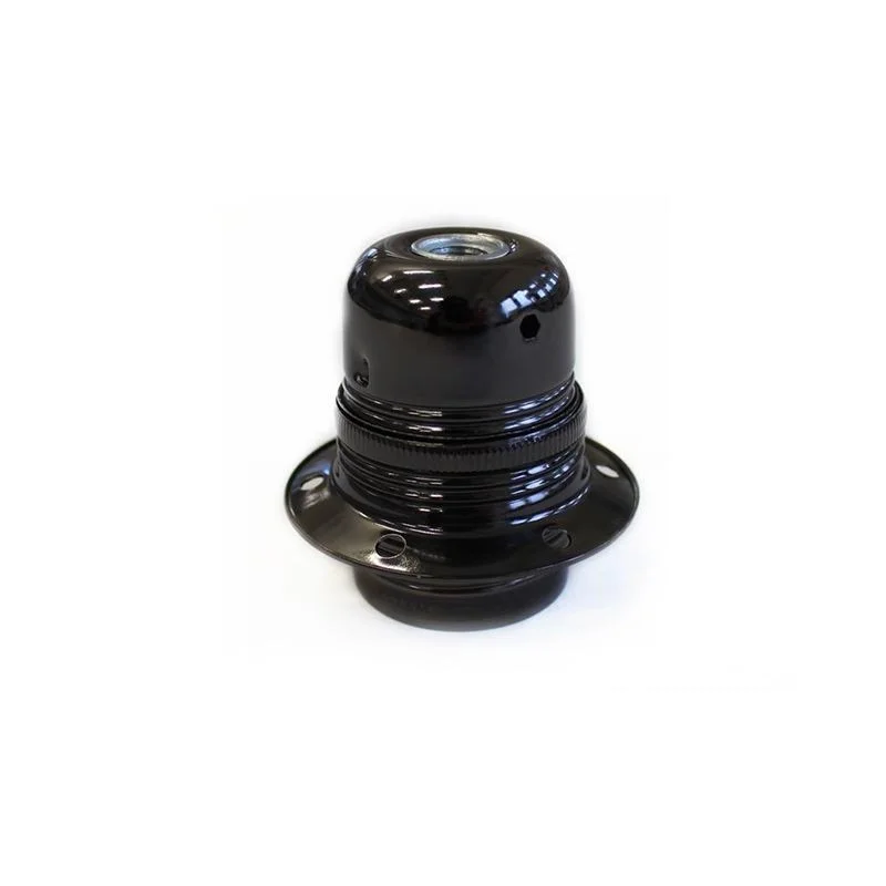 Vintage Lampholder E27 with Ring Black Anthracite Vintage Lampholder E27 with Ring Black Anthracite