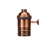 Lamp Holder E27 Vintage Copper with Switch