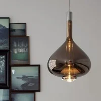 Lodes Sky-Fall Dimmable LED Suspension Lamp in Glass for Indoor Lodes Sky-Fall Dimmable LED Suspension Lamp in Glass for Indoor