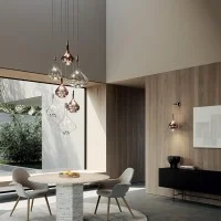 Lodes Sky-Fall Dimmable LED Suspension Lamp in Glass for Indoor Lodes Sky-Fall Dimmable LED Suspension Lamp in Glass for Indoor