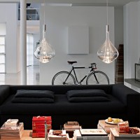 Lodes Sky-Fall Lampada LED Dimmerabile da Sospensione in Vetro