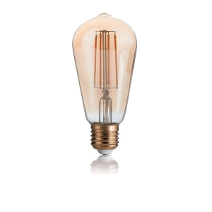 Ideal Lux Vintage Amber Bulb E27 LED 4W Cone Dimmable 300lm