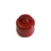 Rotary Wall Vintage Diverter Red Porcelain