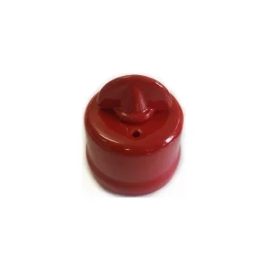 Rotary Wall Vintage Diverter Red Porcelain