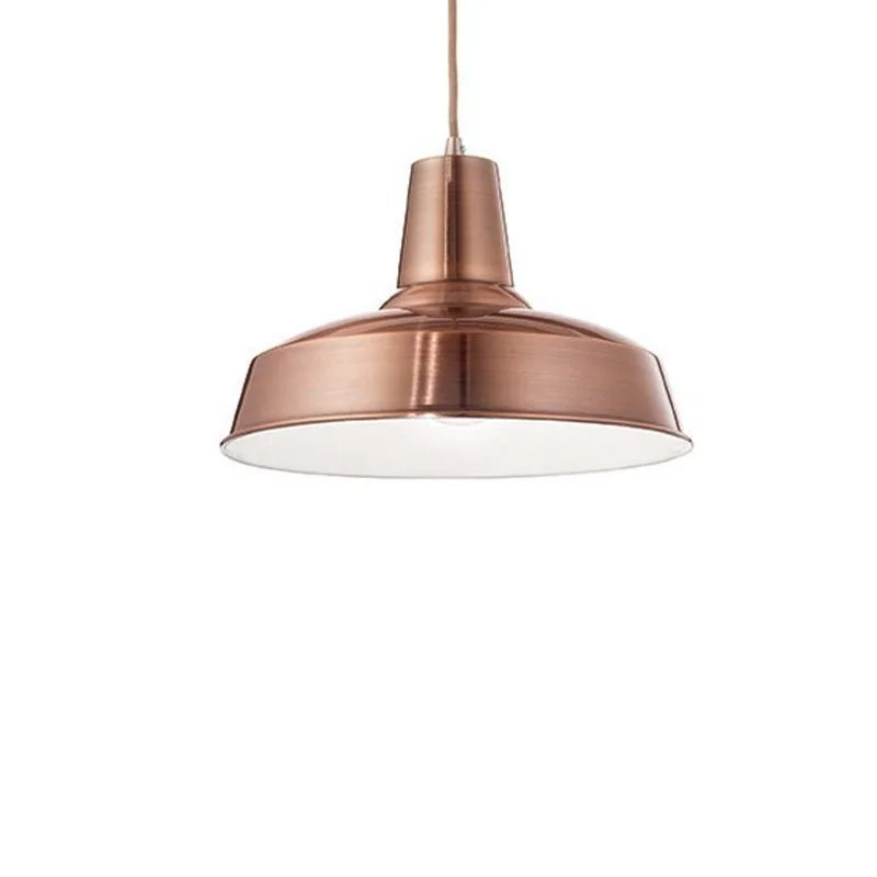 Ideal Lux Moby SP1 Suspension Pendant Lamp Vintage Industrial Ideal Lux Moby SP1 Suspension Pendant Lamp Vintage Industrial