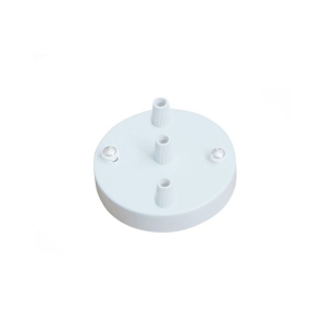 Ceiling or Wall Vintage Rose with three Outputs White