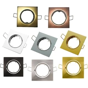 Lampo DIK OR Adjustable Square Recessed Spotlight for False