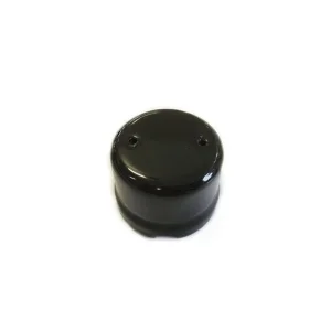 Scatola di Derivazione Vintage Porcellana Nero