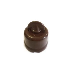 Rotary Wall Vintage Switch Brown Porcelain