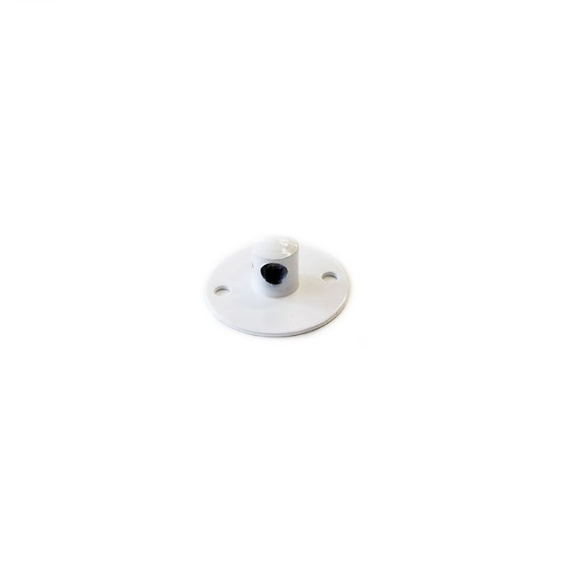 Passacavo Mini Rosetta da Soffitto o Parete Vintage Bianco