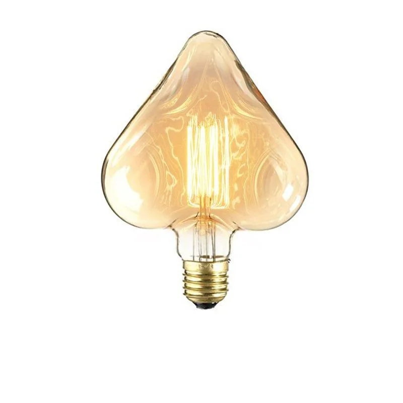 Vintage Lamp Bulb Heart 40W E27 Decorative Filament Vintage Lamp Bulb Heart 40W E27 Decorative Filament