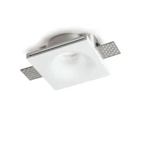Lampo Faretto GU10 Da Incasso a Soffitto In Gesso Tondo Per Led