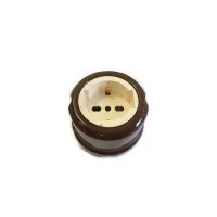 Universal Wall Vintage Socket Vintage Porcelain Brown