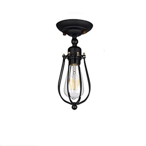 Lampada da soffitto Vintage a gabbietta portalampada Filamento