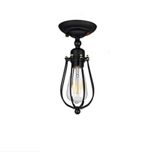 Lampada da soffitto Vintage a gabbietta portalampada Filamento