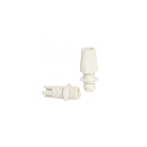 Cable clamp Clip M10x1 Single White color for rose in plastic