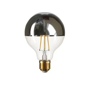 LED Lamp Globe D.125 SILVER half sphere E27 7W 2700K 806lm