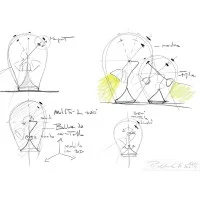Lodes Blow LED Table Lamp Adjustable with Magnet by Pio & Tito