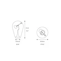 Lodes Blow LED Table Lamp Adjustable with Magnet by Pio & Tito
