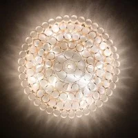 Slamp Odeon Gold LED Ceiling Lamp for Indoor By Lorenza Bozzoli