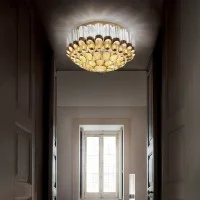Slamp Odeon Gold Lampada da Soffitto a LED per Interno By