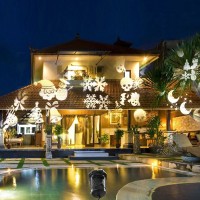 New Lamps Proiettore LED 12W Decori Natalizi Esterno IP65 + 5