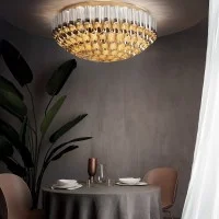 Slamp Odeon Gold Lampada da Soffitto a LED per Interno By