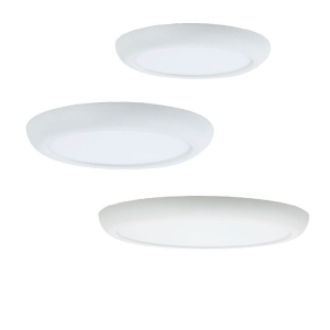 Lampo Teknica Round LED Panel Semi-recessed or Surface TRICOLOR