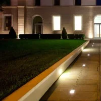 Ideal Lux Park PT Square Steel Outdoor Floor Recessed Downlight