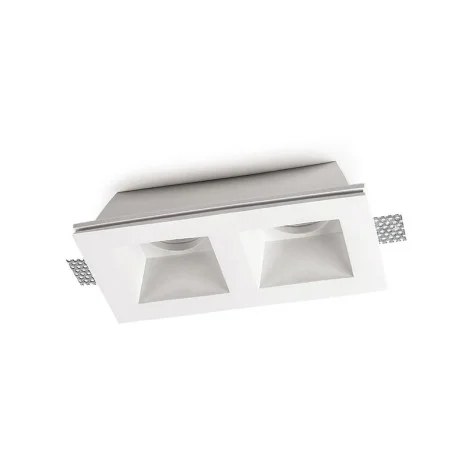 Lampo Faretto GU10 Da Incasso a Soffitto In Gesso Doppio Per Led
