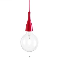 Ideal Lux Minimal LED SP1 Suspension Pendant Lamp Red