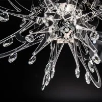 Slamp Lillibet LED Suspension Lamp with Schöler Crystals By