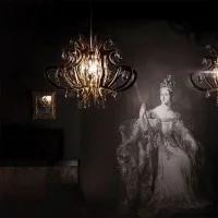 Slamp Lillibet LED Suspension Lamp with Schöler Crystals By