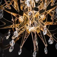 Slamp Lillibet LED Suspension Lamp with Schöler Crystals By