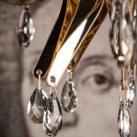 Slamp Lillibet LED Suspension Lamp with Schöler Crystals By