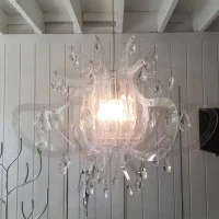 Slamp Lillibet LED Suspension Lamp with Schöler Crystals By