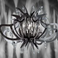 Slamp Lillibet LED Suspension Lamp with Schöler Crystals By