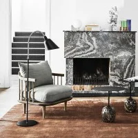 &Tradition Bellevue AJ7 Adjustable Brass Floor Lamp By Arne