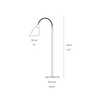 &Tradition Bellevue AJ7 Adjustable Brass Floor Lamp By Arne