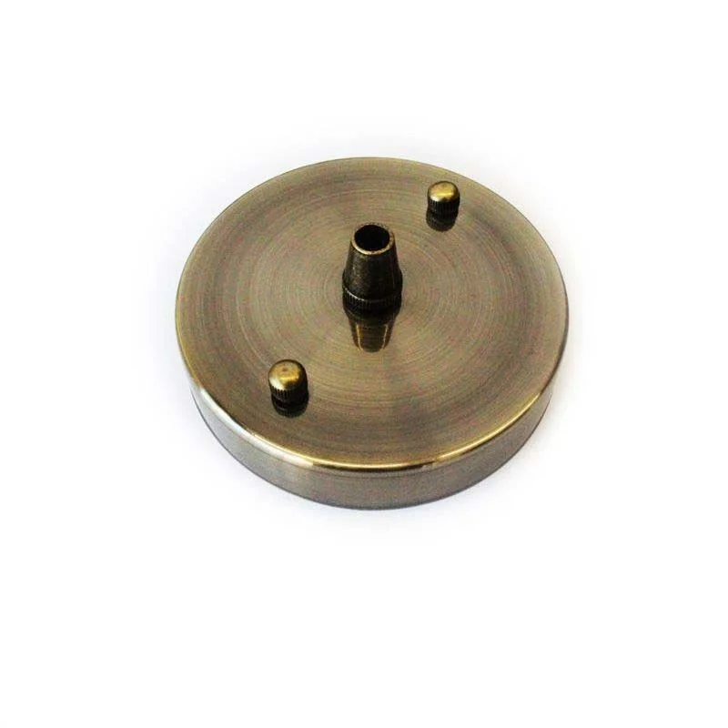 Rosette wall ceiling rose with single output bronze